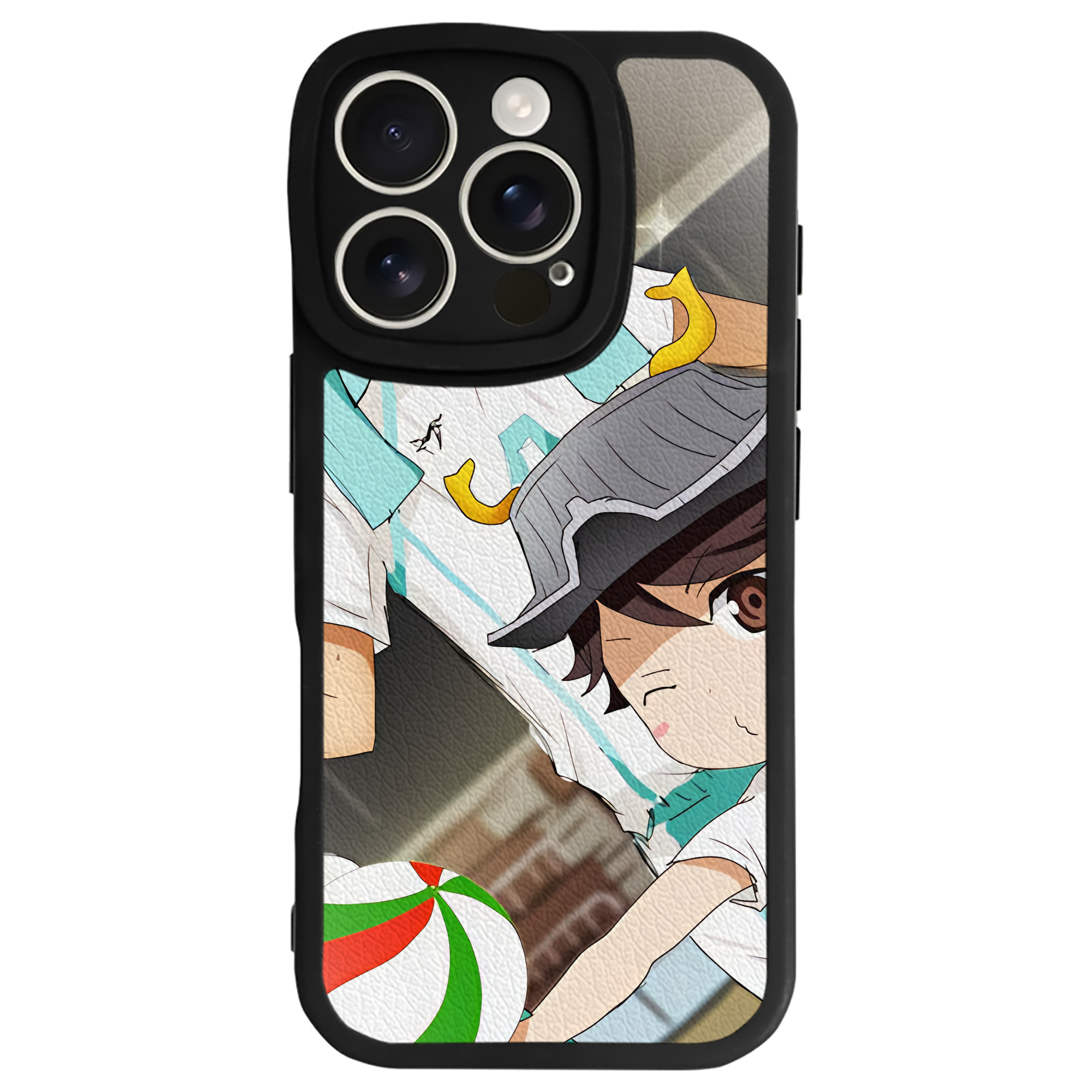 （画像用） ハイキュー!! Haikyu!! 【iPhone 16シリーズ対応】シリコンスマホケース（レザー調） 材質：シリコン
